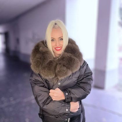 PFP BEVERLY LUXUS OVERSIZE TÉLI KABÁT EREDETI SZŐRMÉVEL