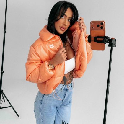 Olavoga Yue steppelt kabát