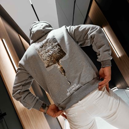 Olavoga Money férfi pulcsi Grey